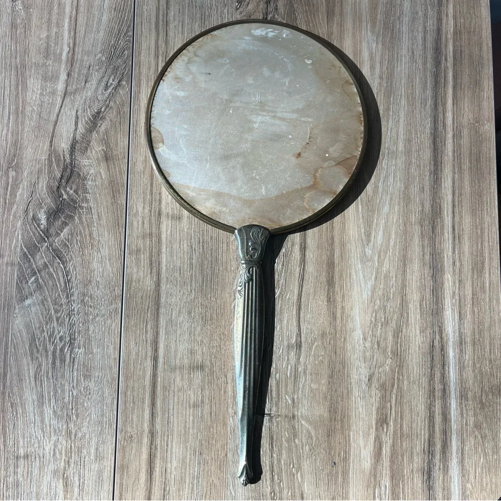Vintage American Gold Hand Mirror